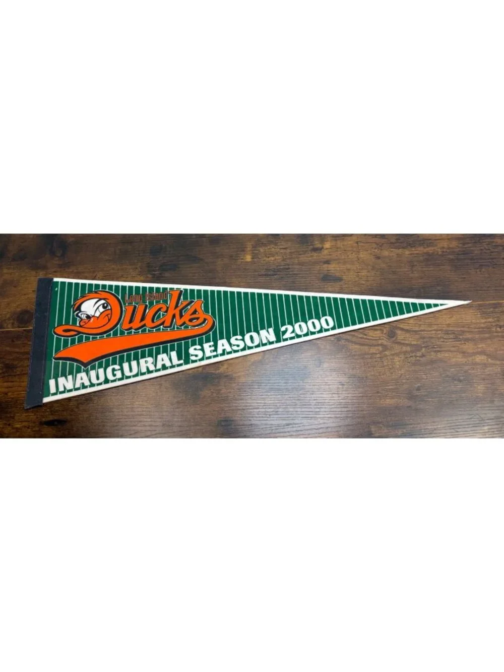 Long Island Ducks Inaugural Season 2000 Vintage Felt Pennant 26.5 inches